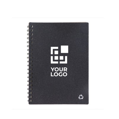 Libreta de espiral ecológica de piel reciclada con papel FSC