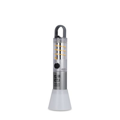 Linterna de aluminio reciclado de luz LED con función de zoom