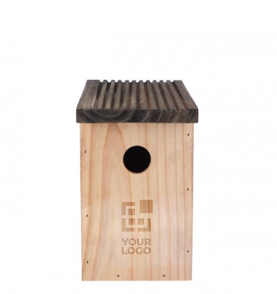 Casa de pájaros de jardín con abertura de 30mm y ranura para drenaje