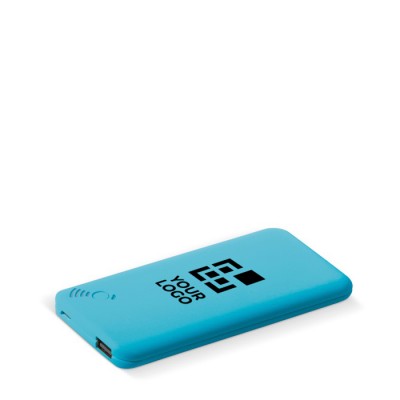 Batería externa inalámbrica rectangular de colores con ventosas