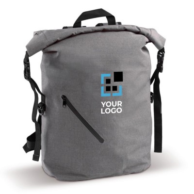 Mochilla roll-top resistente al agua con bolsillo frontal 22L
