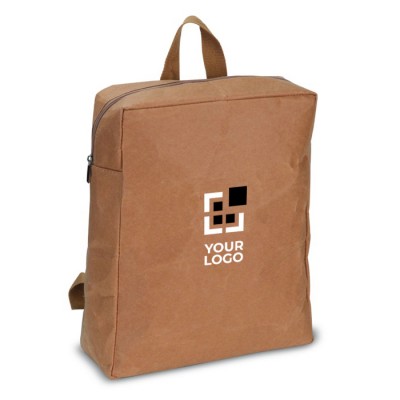 Mochila hecha de papel kraft con resfuerzo de espuma