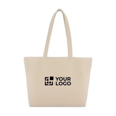 Bolsa de algodón OEKO-TEX con cierre de cremallera 320 g/m2 Bolsa de algodón OEKO-TEX con cierre de cremallera 320 g/m2