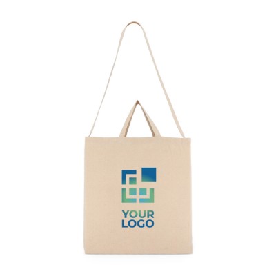 Bolsa de algodón OEKO-TEX en color natural con doble asa 220 g/m2 Bolsa de algodón OEKO-TEX en color natural con doble asa 220 g/m2