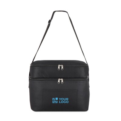 Bolsa nevera de doble compartimiento y bolsillo frontal 12L Bolsa nevera de doble compartimiento y bolsillo frontal 12L