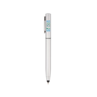Bolígrafo multifuncional con un kit de limpieza electrónica color blanco tercera vista