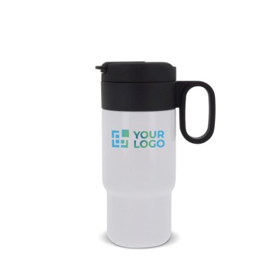 Vaso de acero inoxidable con tapa que sirve como taza 300ml