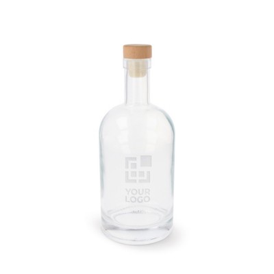 Botella sostenible hecha de vidrio con tapa de FSC 1L