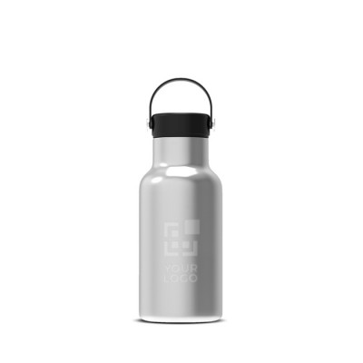 Botella de acero inoxidable 100% antifugas con asa de transporte 350ml