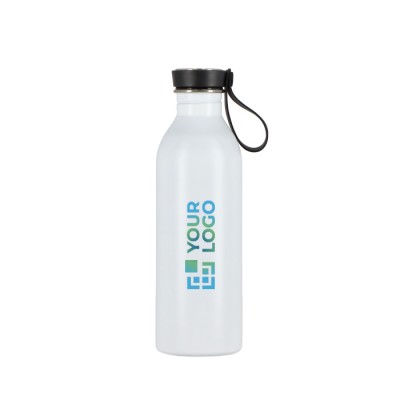 Botella de acero inoxidable con asa de silicona en la tapa 500ml Botella de acero inoxidable con asa de silicona en la tapa 500ml