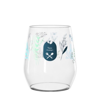 Vasos de cristal para merchandising de color transparente con logo