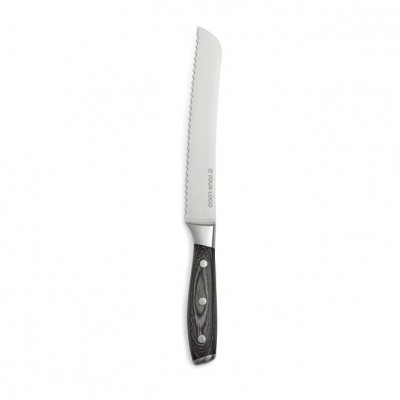 Cuchillo de pan en acero alemán hoja de 20 cm vista principal