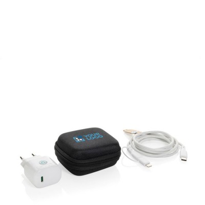 Set de carga para móviles y otros dispositivos con estuche