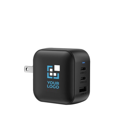 Cargador supperápido para varios países con 3 salidas 70W