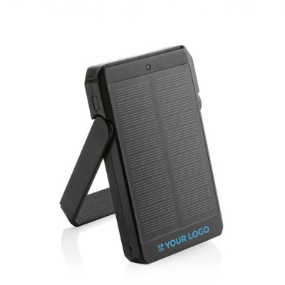 Powerbank de plástico reciclado con panel de carga solar 5.000 mAh