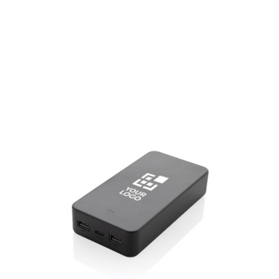 Batería externa ecológica de 20.000 mAh con 3 puertos de carga