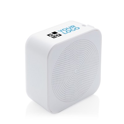 Altavoces antibacterianos personalizados color blanco