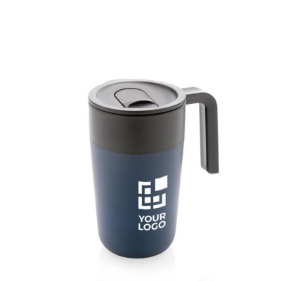 Taza fabricada en plástico reciclado y metal vista principal