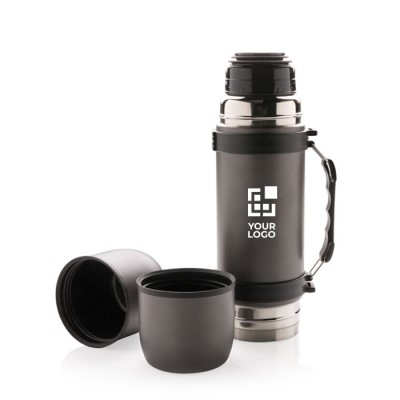 Set de regalo de termo con aislamiento al vacío, termo de viaje frío y  caliente con tapa de taza, perfecto para café y té calientes, juego de  botellas