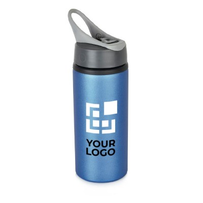 Botellas de aluminio para publicidad color gris