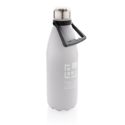 Botella de acero grande para personalizar color negro