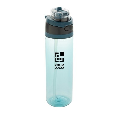 Botella ligera en RPET con tapa dual a prueba de fugas 800 ml