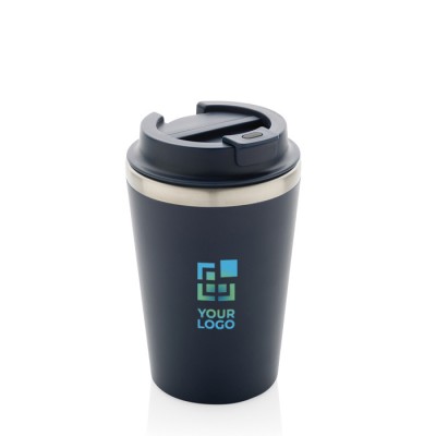 Taza térmica de doble pared ecológica con tapa antigoteo de 350ml