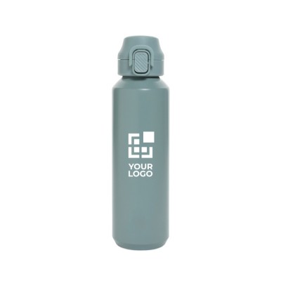 Botella sport en acero reciclado con tapa bloqueable antigoteo 600 ml