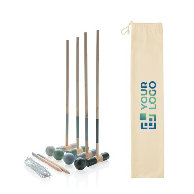 Juego croquet de madera