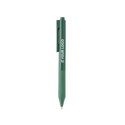 Bolígrafo de tinta alemana con silicona color verde