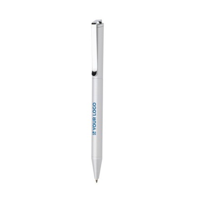 Bolígrafo de aluminio reciclado con giro y tinta azul Dokumental®