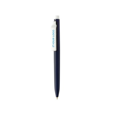 Bolígrafo de plástico reciclado con tinta ultradeslizante escritura azul