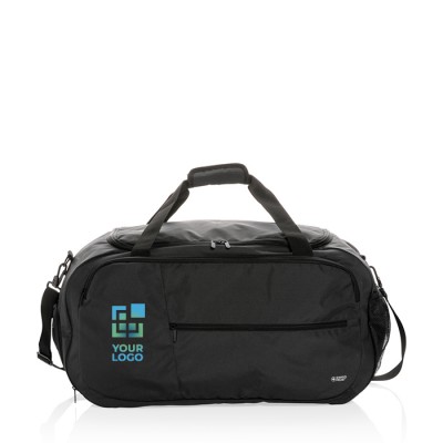 Bolsa de viaje y deportiva reciclada color negro