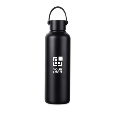 Botella térmica en acero inoxidable reciclado con asa minimalista 600ml