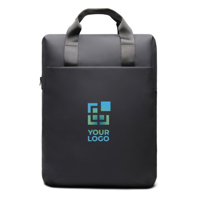Mochila reciclada con bolsillo frontal y correa trasera de viaje 16"