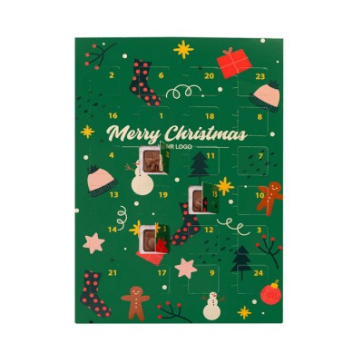 Calendarios Adviento personalizados con packaging biodegradable A4