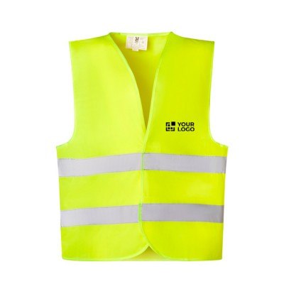 Chaleco alta visibilidad cintas reflectantes cierre velcro Roly Sirio