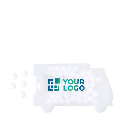 Caja con forma de camión y pastillas de menta sin azúcar Truck Mentos Caja con forma de camión y pastillas de menta sin azúcar Truck Mentos
