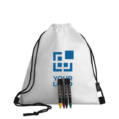 Set de bolsa con cuerdas para niños con ceras para colorear Set de bolsa con cuerdas para niños con ceras para colorear