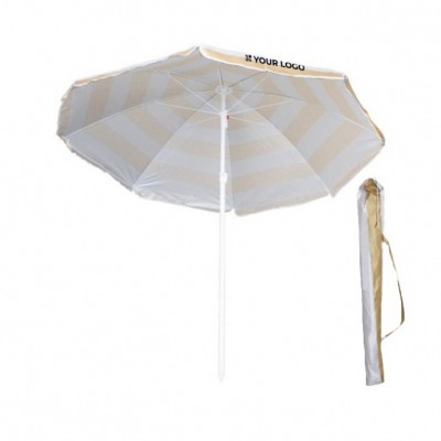 Sombrilla para la playa de nailon con diseño bicolor Ø180 Sombrilla para la playa de nailon con diseño bicolor Ø180