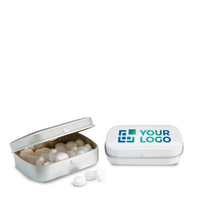 Caja con 28 gramos de caramelos personalizados mentolados MintBox Caja con 28 gramos de caramelos personalizados mentolados MintBox