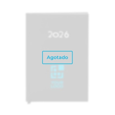 Agenda de tapa rígida de PU con vista diaria en inglés y español A5