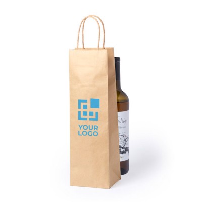 Bolsas de papel personalizadas para botellas de vino 100 g/m2 Kraft Bolsas de papel personalizadas para botellas de vino 100 g/m2 Kraft