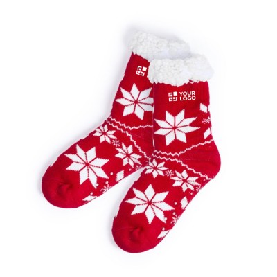 Calcetines antideslizantes personalizadas de Navidad Cozy Xmas