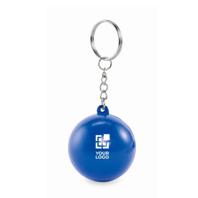 Llaveros para publicidad con un antiestrés en forma de bola en varios colores Llaveros para publicidad con un antiestrés en forma de bola en varios colores