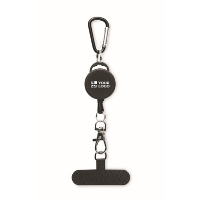 Soporte retráctil para teléfono o tarjeta identificativa Soporte retráctil para teléfono o tarjeta identificativa