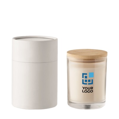 Velas alargadas en recipiente de vidrio con aroma vainilla Scented Velas alargadas en recipiente de vidrio con aroma vainilla Scented