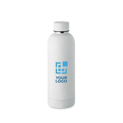 Botella de doble pared de acero inoxidable con logo 500ml Charity Botella de doble pared de acero inoxidable con logo 500ml Charity