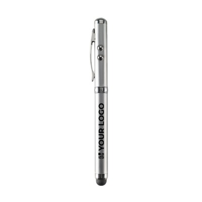 Bolígrafo de metal con puntero láser y táctil tinta negra TouchPoint Bolígrafo de metal con puntero láser y táctil tinta negra TouchPoint