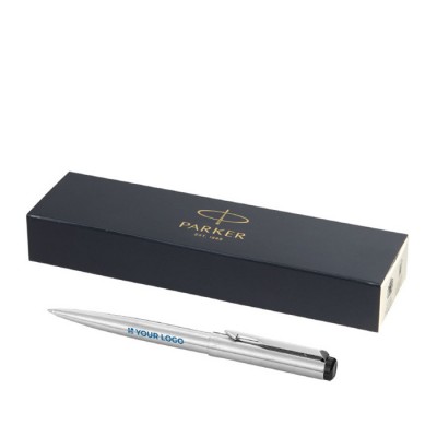 Bolígrafo Parker personalizado de acero exclusivo tinta azul Parker Vector Inox Bolígrafo Parker personalizado de acero exclusivo tinta azul Parker Vector Inox